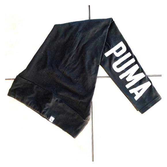 Puma Pants - Puma Leggings Black Large w/Silver Leg Logo